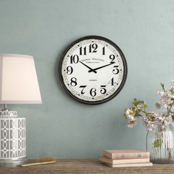 Brambly Cottage Nelsonville Metal Wall Clock & Reviews Wayfair.co.uk